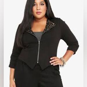 Torrid 2 Black Studded Zipper Jacket